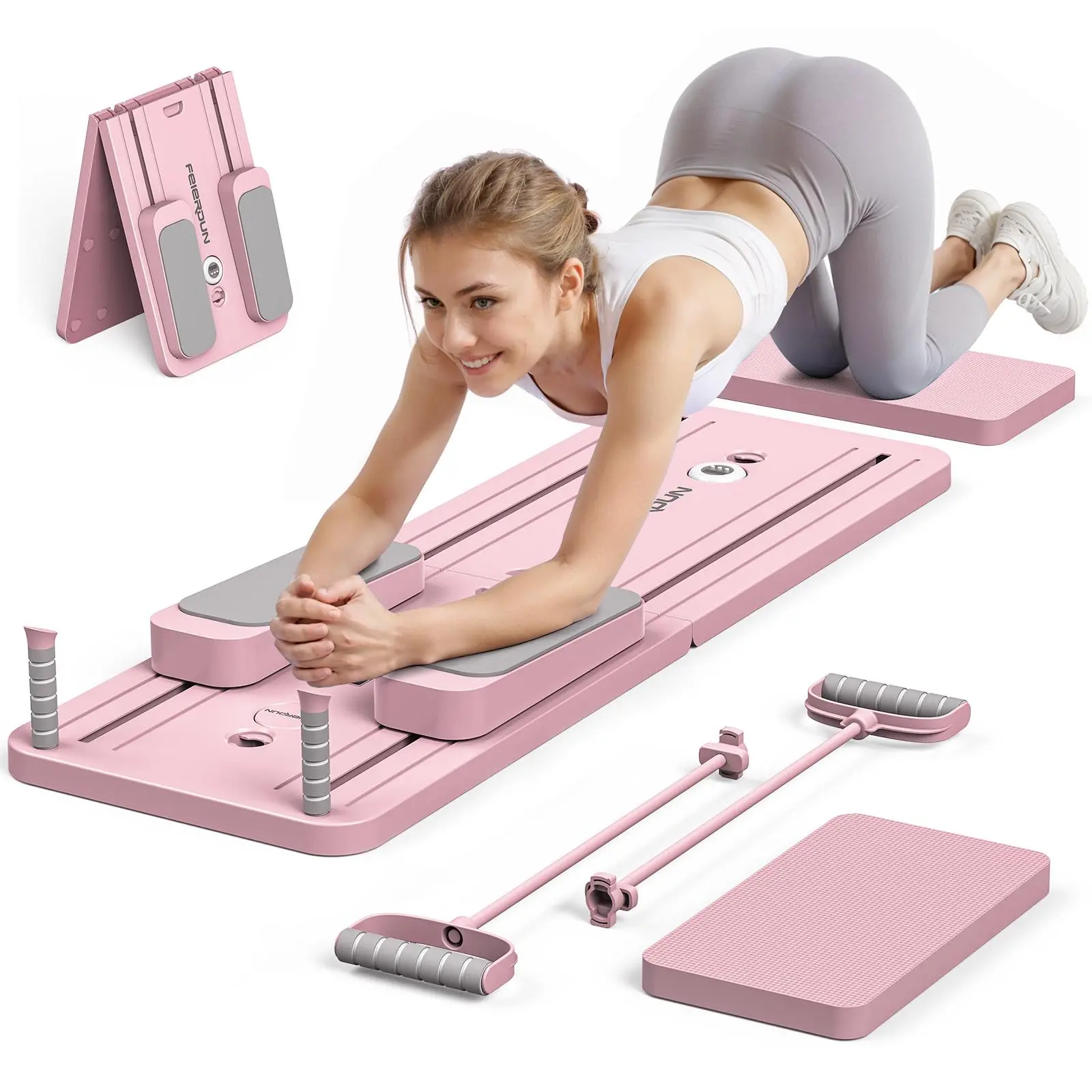 Leg Home Gym Workout - Składana deska do pilatesu, wielofunkcyjny trenażer