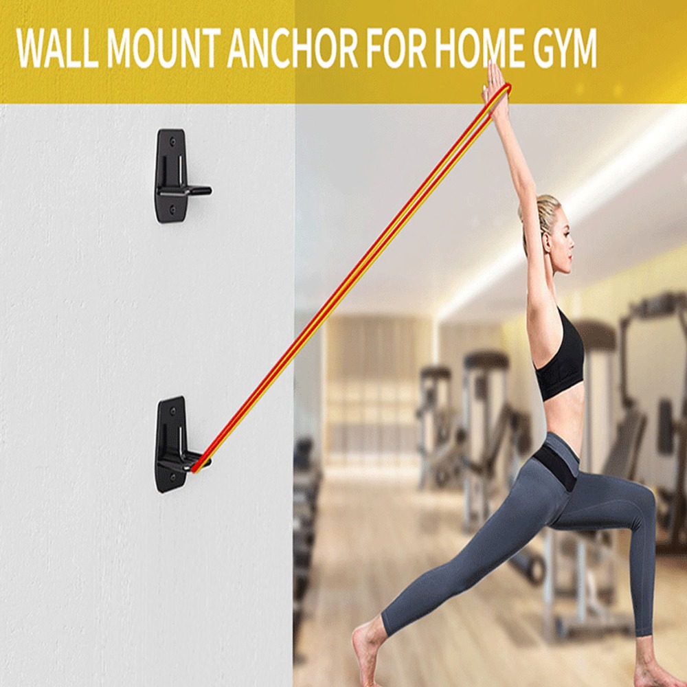 Home Gym Yoga - 3 szt. czarnych uchwytów ściennych do