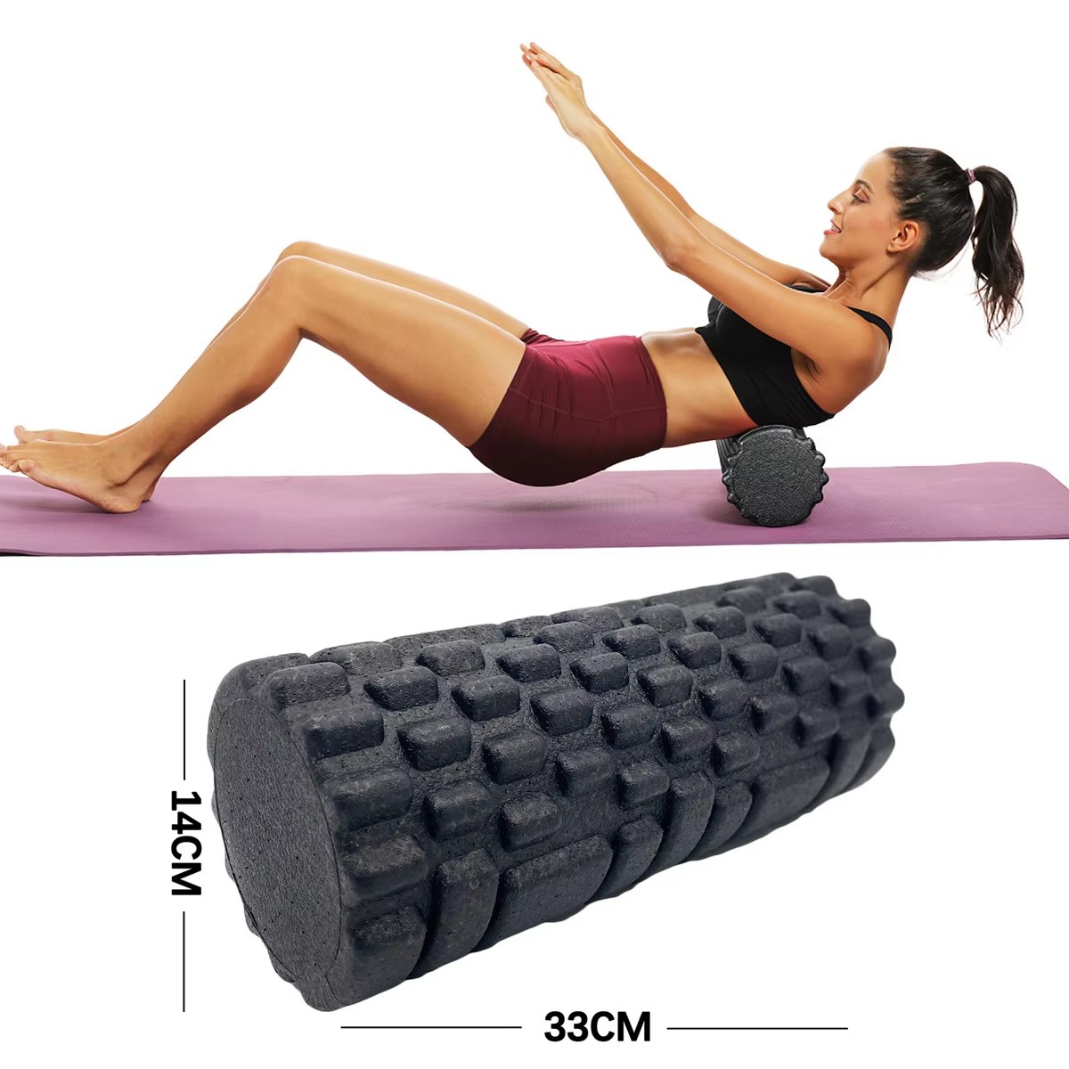 Home Gym Yoga - 30/33cm Fitness wałek piankowy wałek do