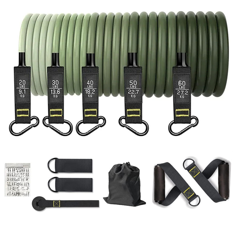 Home Gym Equipment Set - Zestaw gumowych taśm oporowych do ćwiczeń,