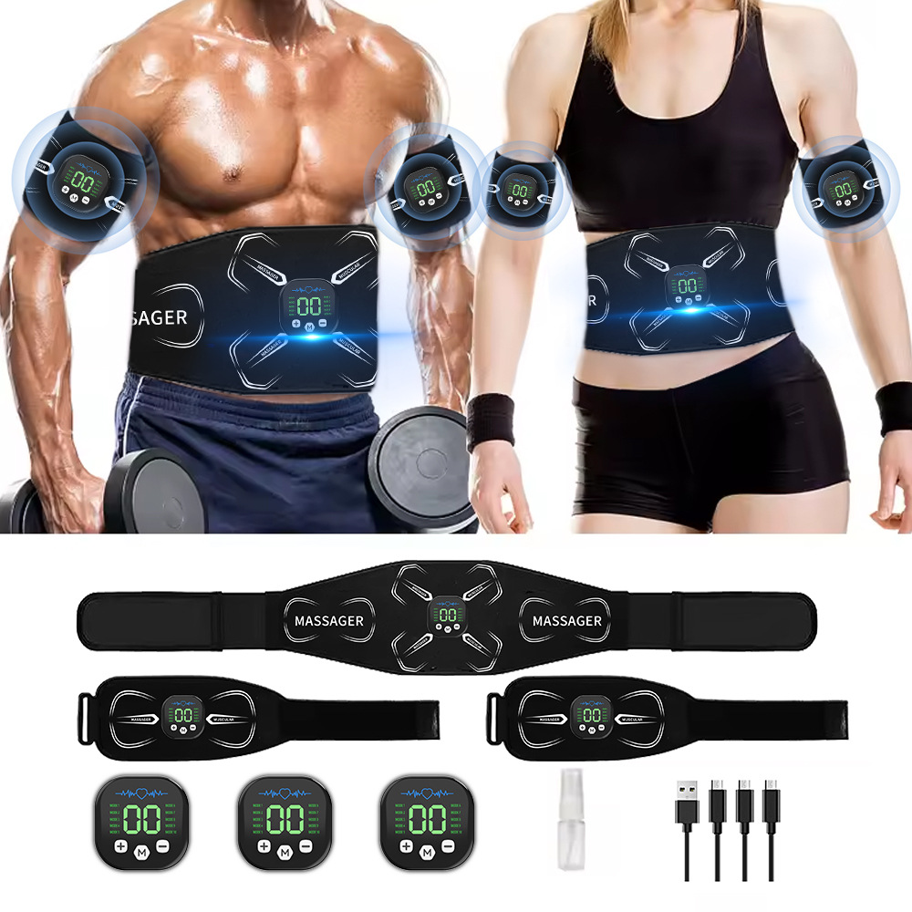 Home Gym Routine - Stymulator mięśni EMS, trener mięśni brzucha,
