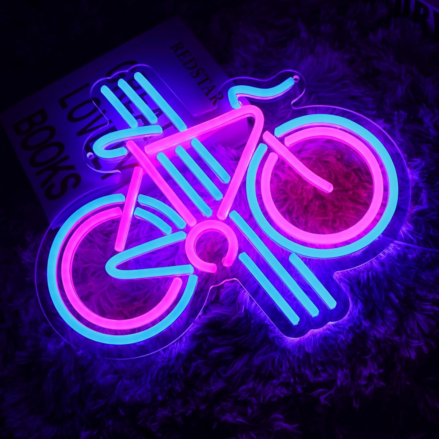 Neon Rowerowy Ściemnialny LED  – Home Gym Neon Sign recenzja i cena