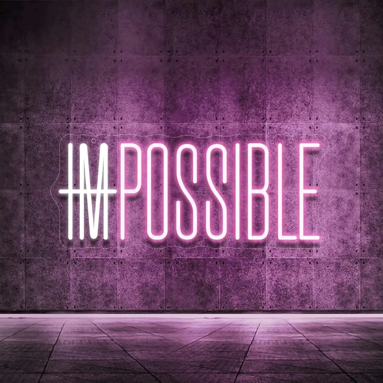 Neonowy Znak LED I'm Possible, – Home Gym Neon Sign recenzja i cena