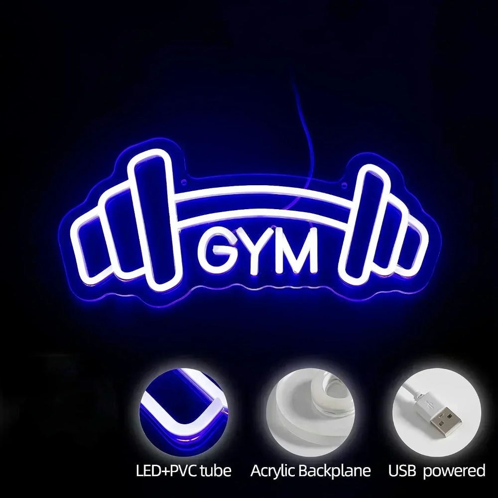 Neonowy znak na siłownię w ksz – Home Gym Neon Sign recenzja i cena