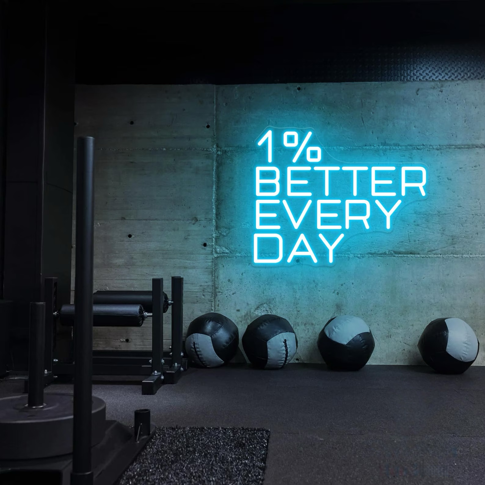 Neonowa tablica „1% lepiej każ – Home Gym Neon Sign recenzja i cena