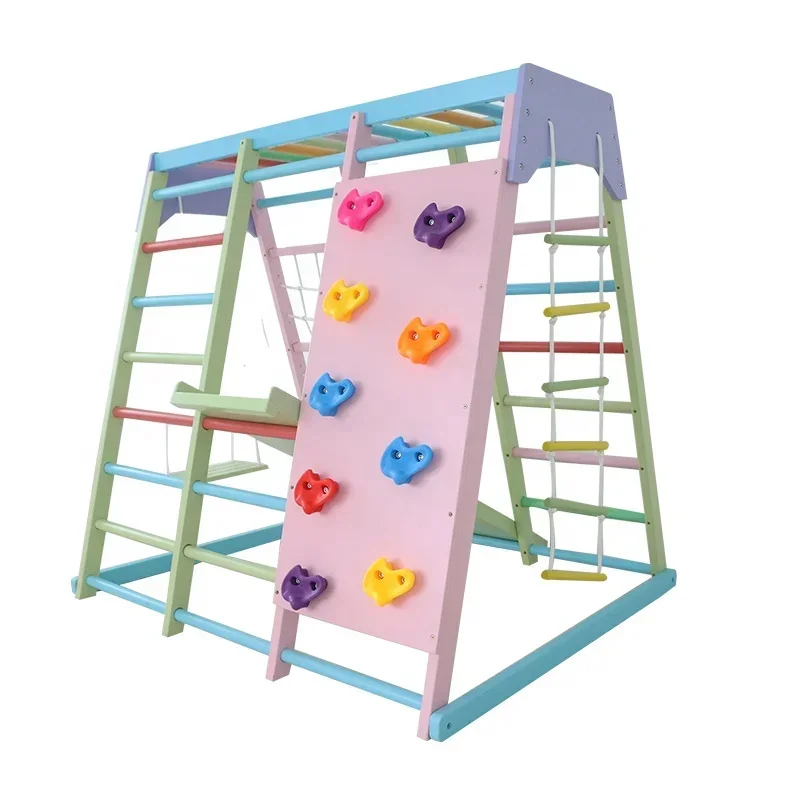 Drewniany zestaw do wspinaczki – Home Gym Equipment Set recenzja i cena
