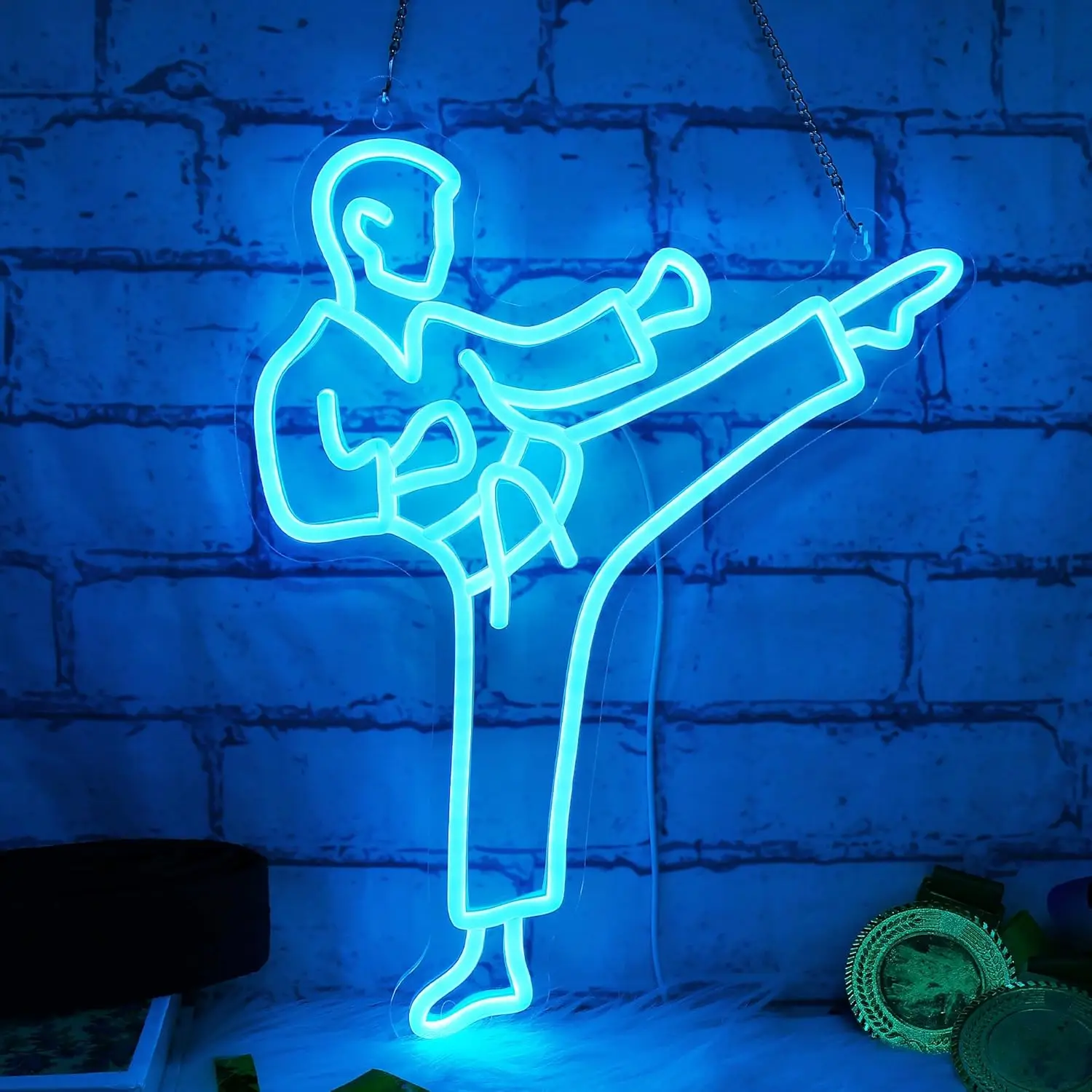 Neonowa tablica z motywem kara – Home Gym Neon Sign recenzja i cena