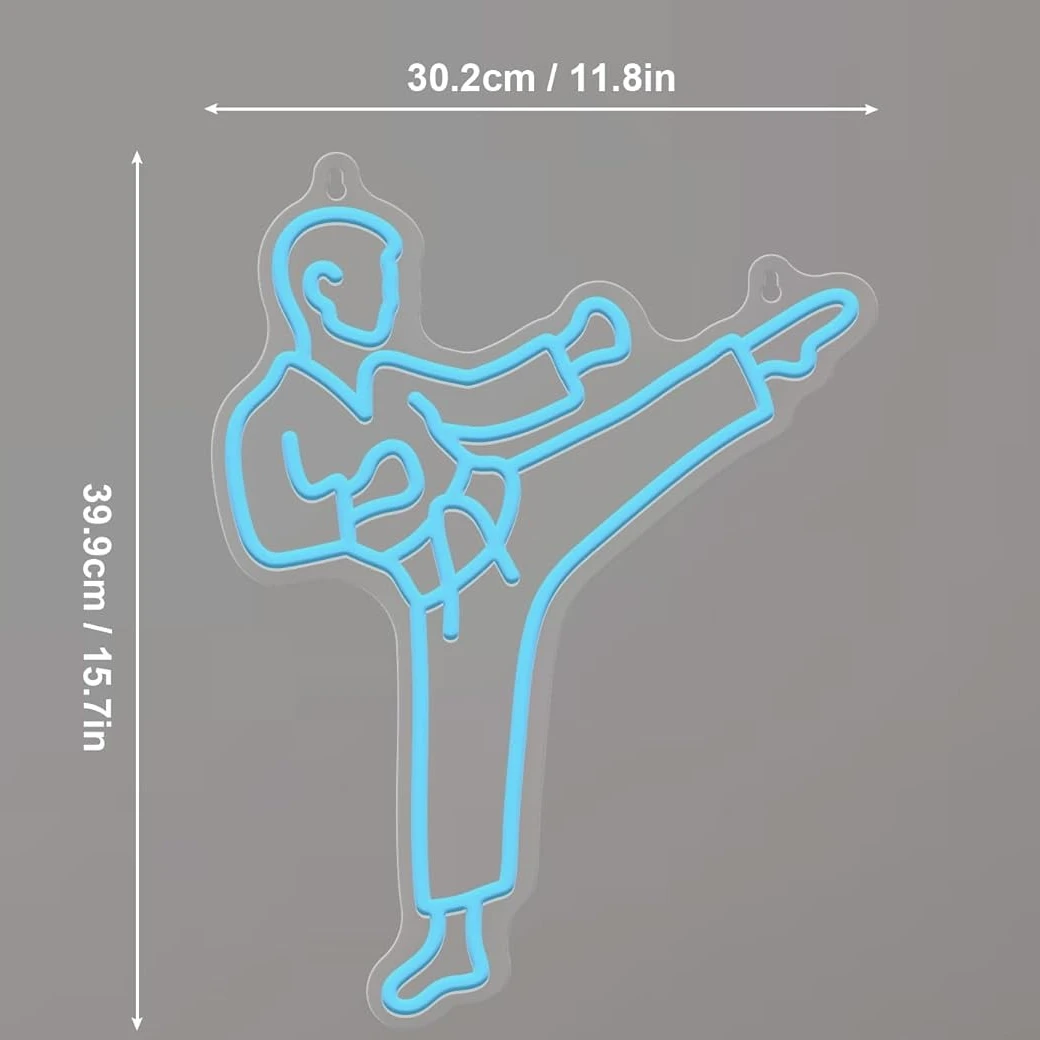 Neonowa tablica z motywem kara – Home Gym Neon Sign recenzja i cena